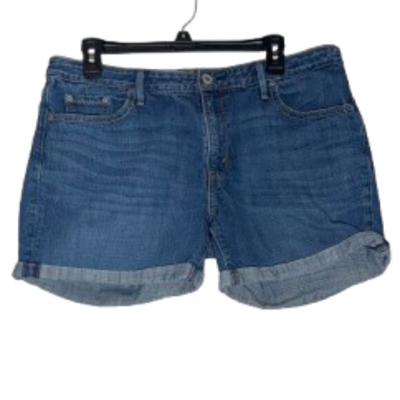 Levi's Women's Denim Cuffed Shorts Size 12 - Picture 1 of 6